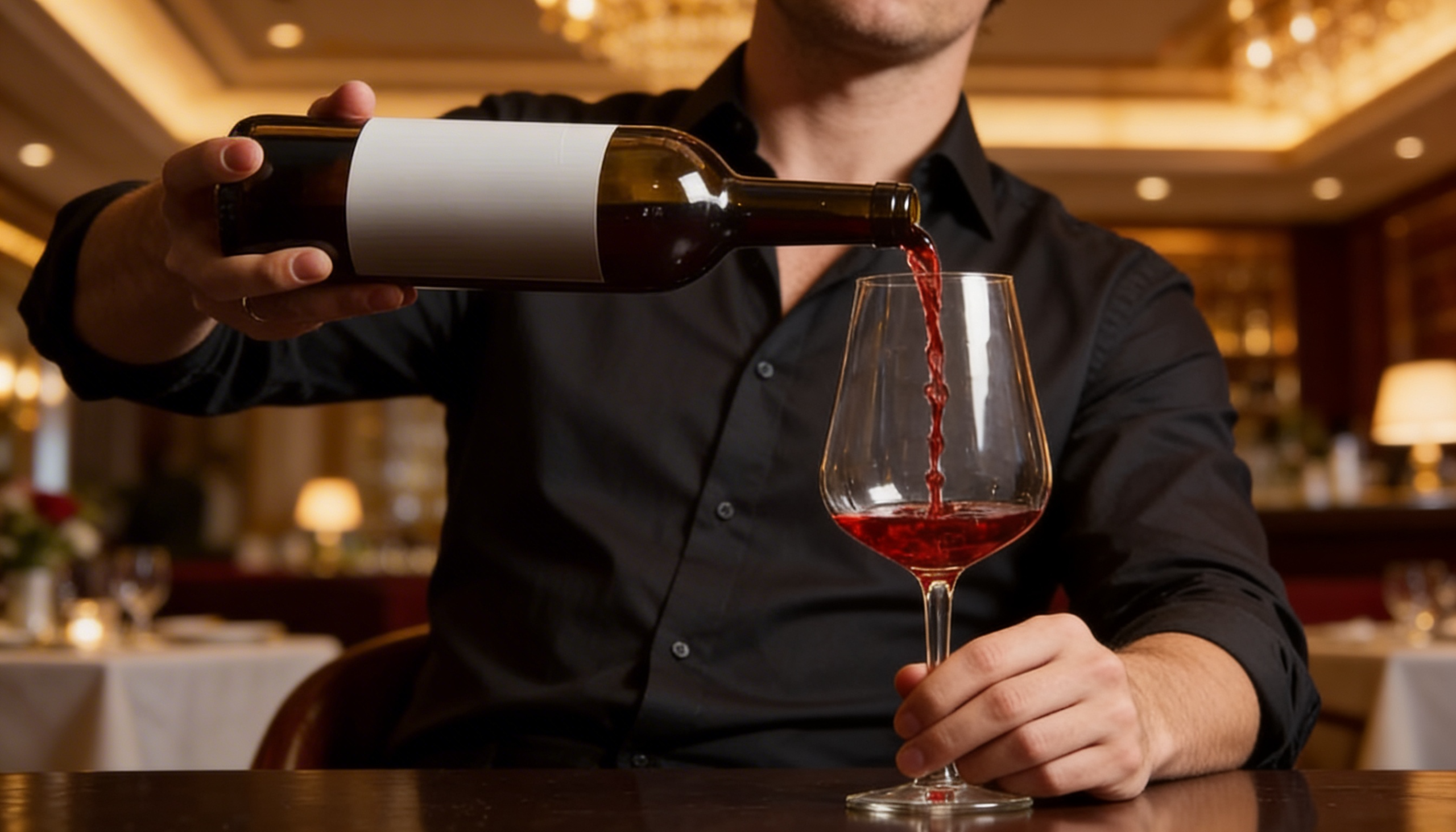 ワインの注ぎ方